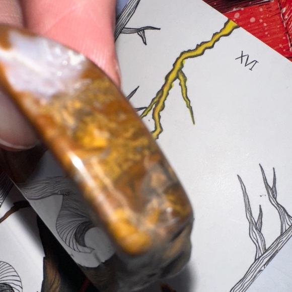 Owyhee Gem picture Jasper specimen larger palm stone A/ worry stone - Picture 8 of 12